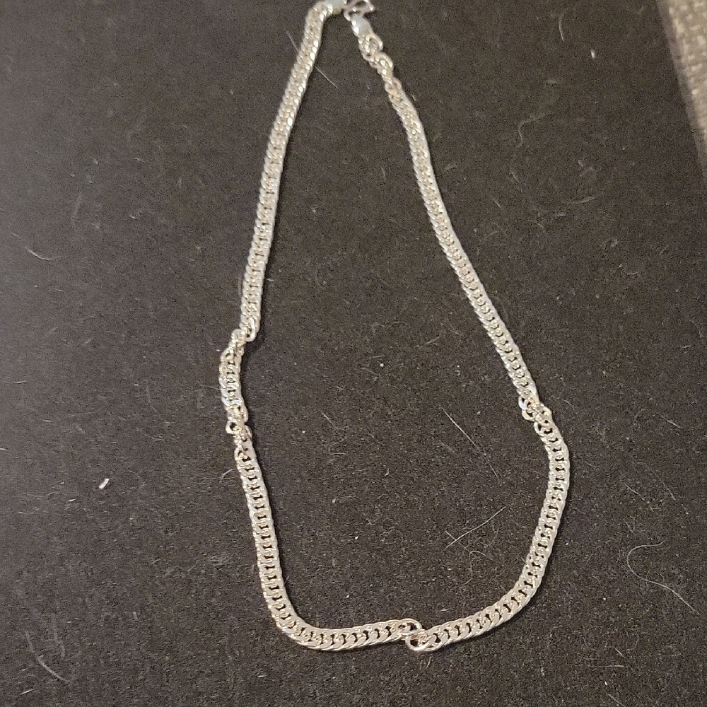 Source Unknown Silver Linked Chain Necklace - image 1